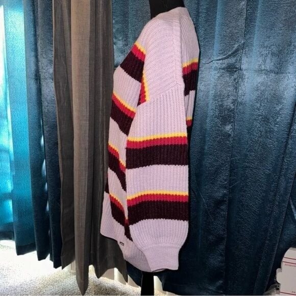 Scotch & Soda midi length knit striped cardigan XL New - Picture 5 of 9